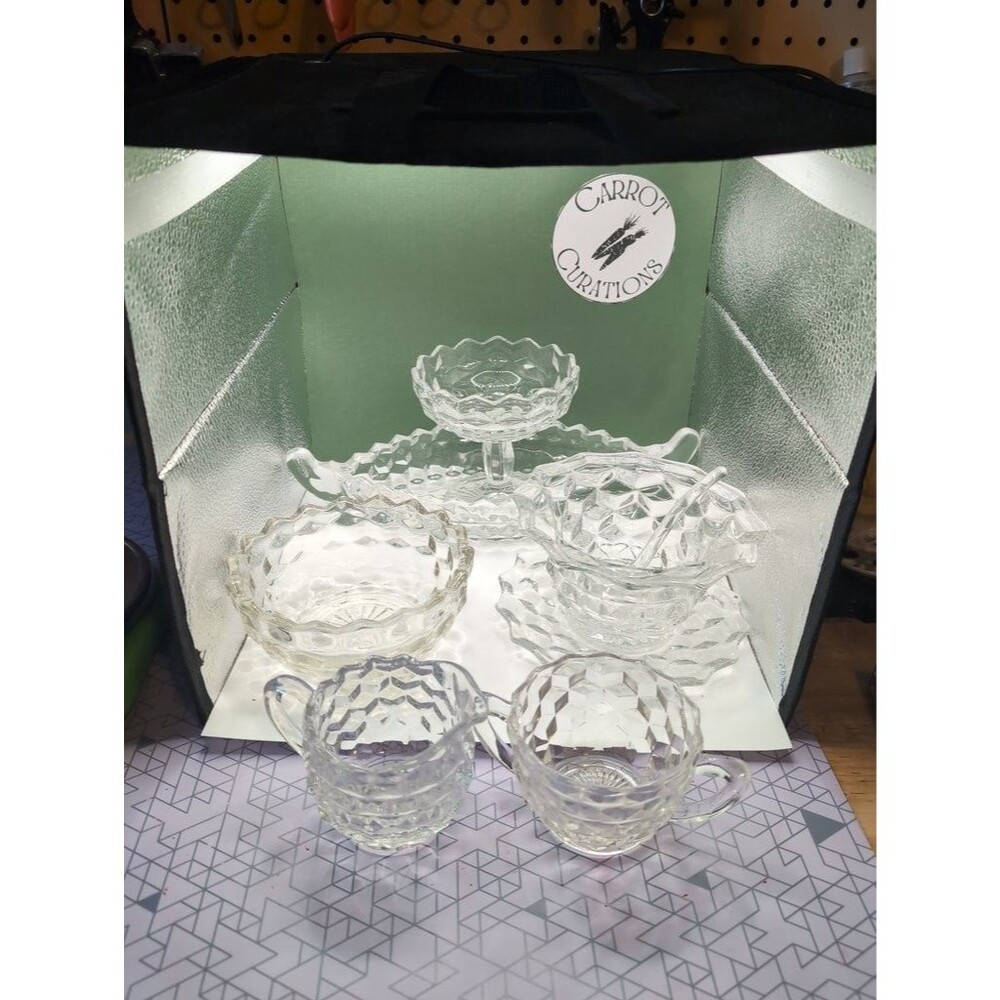 Fostoria American Pattern Glassware Set of 5